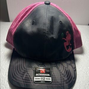 Ladies Trucker Hat - Pink and Black